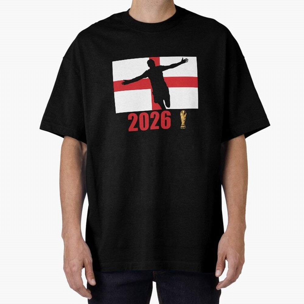 England World Cup 2026 T-Shirt_84815873 Oversized T-Shirt Back the Journey through FIFA World Cup 2026 USA Canada Mexico for Fans of Messi, CR7 and Mbappe and England, France and Netherlands, Bringing Soccer Culture, Superstar Moments, National