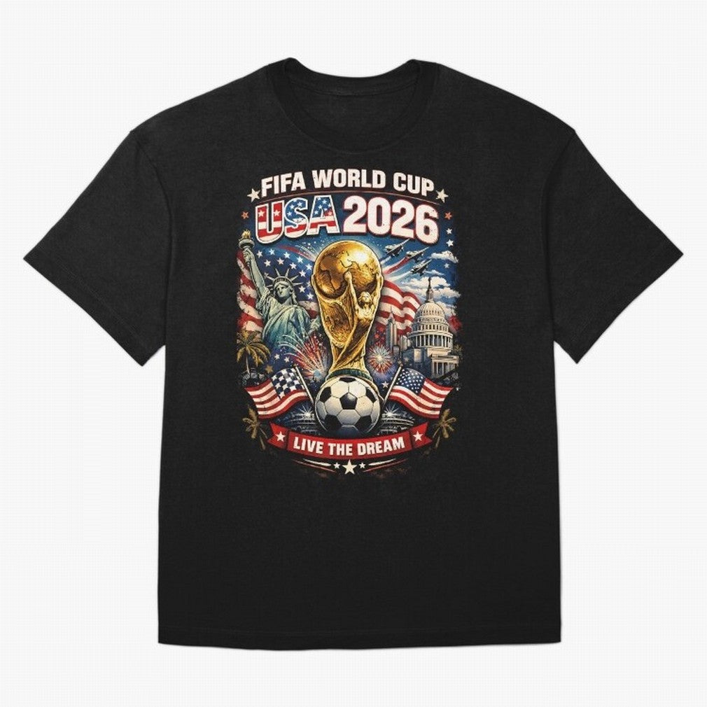 Fifa World Cup USA 2026 Colour Oversized T-Shirt Bring International Match Energy to Global Football Passion for FIFA World Cup 2026 USA Canada Mexico, Filled with Cristiano Ronaldo, Netherlands, Vintage Soccer Flavor, Modern Football Stars,