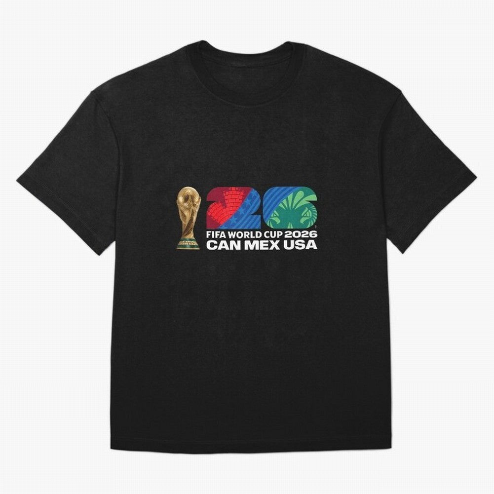 World Cup26 Host Country Trophy Oversized T-Shirt Fuel Your Fan Pride for Match Day Hype around FIFA World Cup 2026 USA Canada Mexico, Cristiano Ronaldo, England and Germany, Stadium Memories, Football Loyalty, International Chants and Championship