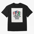 World Cup Soccer 2026 Canada USA Mexico Design Oversized T-Shirt Turn Up for FIFA World Cup 2026 USA Canada Mexico for Fans of Neymar, Haaland and Cristiano Ronaldo and Argentina and Brazil, Bringing Classic Soccer Heritage, Championship Pressure,
