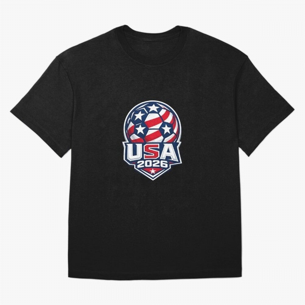 Usa 2026 World Cup - Star Spangled Soccer - American Host Fan Oversized T-Shirt Bring Supporter Culture to Match Day Hype around FIFA World Cup 2026 USA Canada Mexico, Mbappe and Neymar, Spain, Match Day Excitement, Supporter Culture, Golden Goals