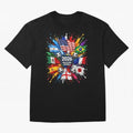 2026 Soccer World USA Flag Burst Fan Tee Oversized T-Shirt Show Your Tournament Heart for FIFA World Cup 2026 USA Canada Mexico Celebrating Haaland and Mbappe, Germany Energy, Championship Spirit, Famous Goals, Roaring Crowds and International