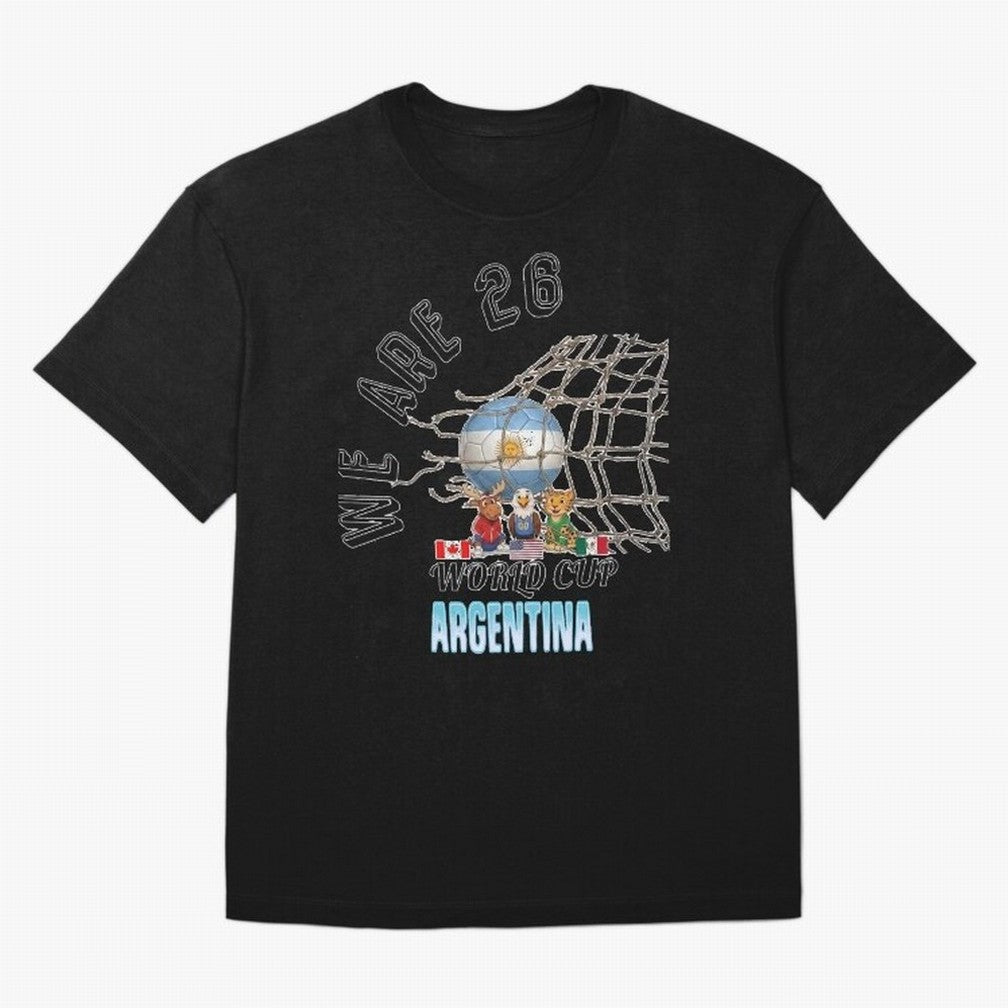 World Cup 26 - Argentina Oversized T-Shirt Celebrate the Biggest Stage of Global Football Passion for FIFA World Cup 2026, Filled with Cristiano Ronaldo, Argentina, France and Brazil, Champion Mindset, Group Stage Buzz, Knockout Tension and