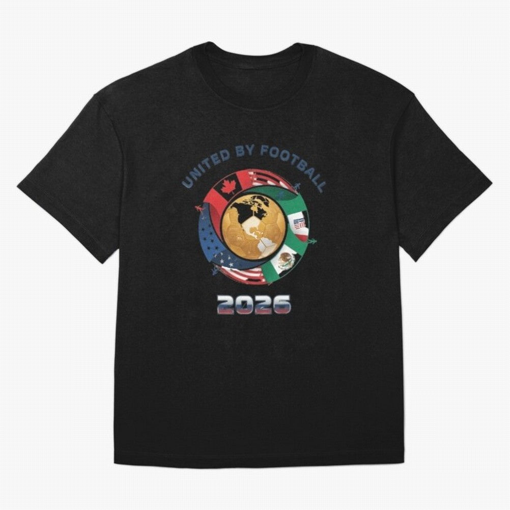 United By Football 2026 Oversized T-Shirt Stand with Global Football Passion for FIFA World Cup 2026 Group Stage, Built around Cristiano Ronaldo, France, Football Passion, Legendary Performances, Festival Vibes and Supporter Community; Built for