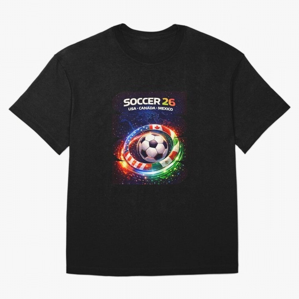 North America Soccer 2026 Soccer 26 Usa Canada Mexico Fan United 2026 Soccer Oversized T-Shirt Feel the Roar of FIFA World Cup 2026 Group Stage Featuring Neymar, Brazil, Portugal and Argentina Energy, Game Day Rituals, Football Legends, Country