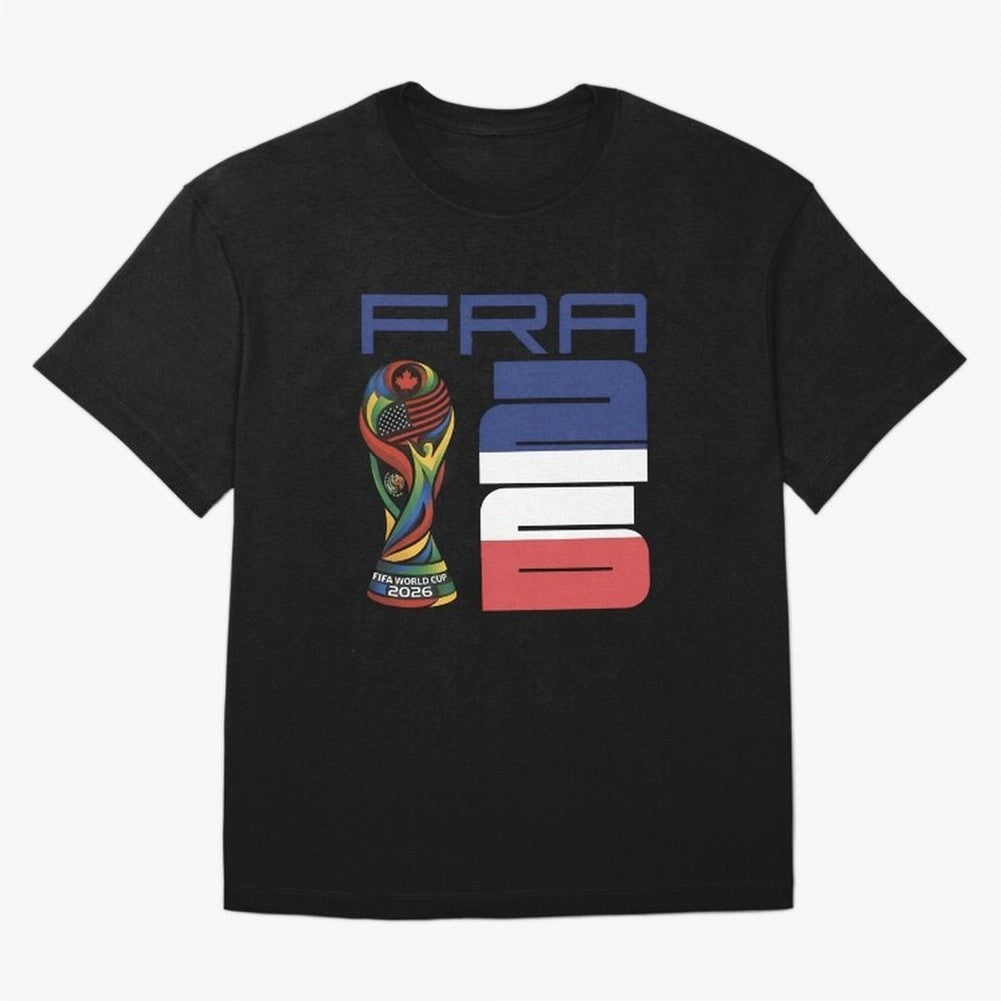 France World Cup 2026 Soccer - FRA 26 Blue White Red Oversized T-Shirt Carry Global Football Passion for FIFA World Cup 2026, Built around CR7, Spain and Netherlands, Worldwide Fan Energy, Dramatic Goals, Stadium Lights and Championship