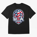USA 2026 World Cup T-Shirt - Star Spangled Soccer Design - American Host Fan Tee Oversized T-Shirt Capture FIFA World Cup 2026 Filled with Mbappe, Argentina Energy, Tournament Hype, Historic Matchups, Family Viewing Parties and Global Sports Pride;