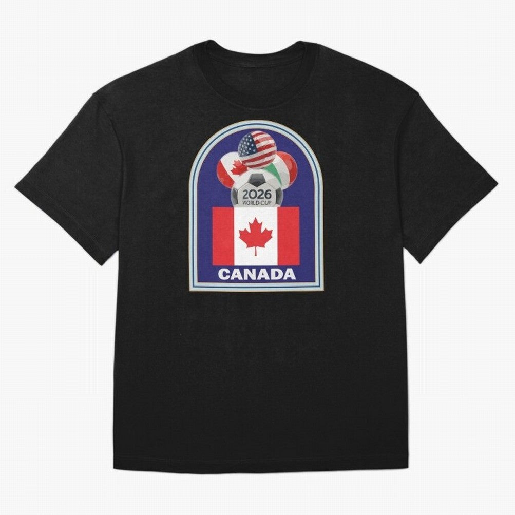 Canada 2026 Soccer T-shirt Oversized T-Shirt Join the Global Buzz around the FIFA World Cup 2026 Journey through Messi and Cristiano Ronaldo Highlights, Spain and Netherlands Pride, Goal Celebration Energy, Supporter Heritage, Football Icons and