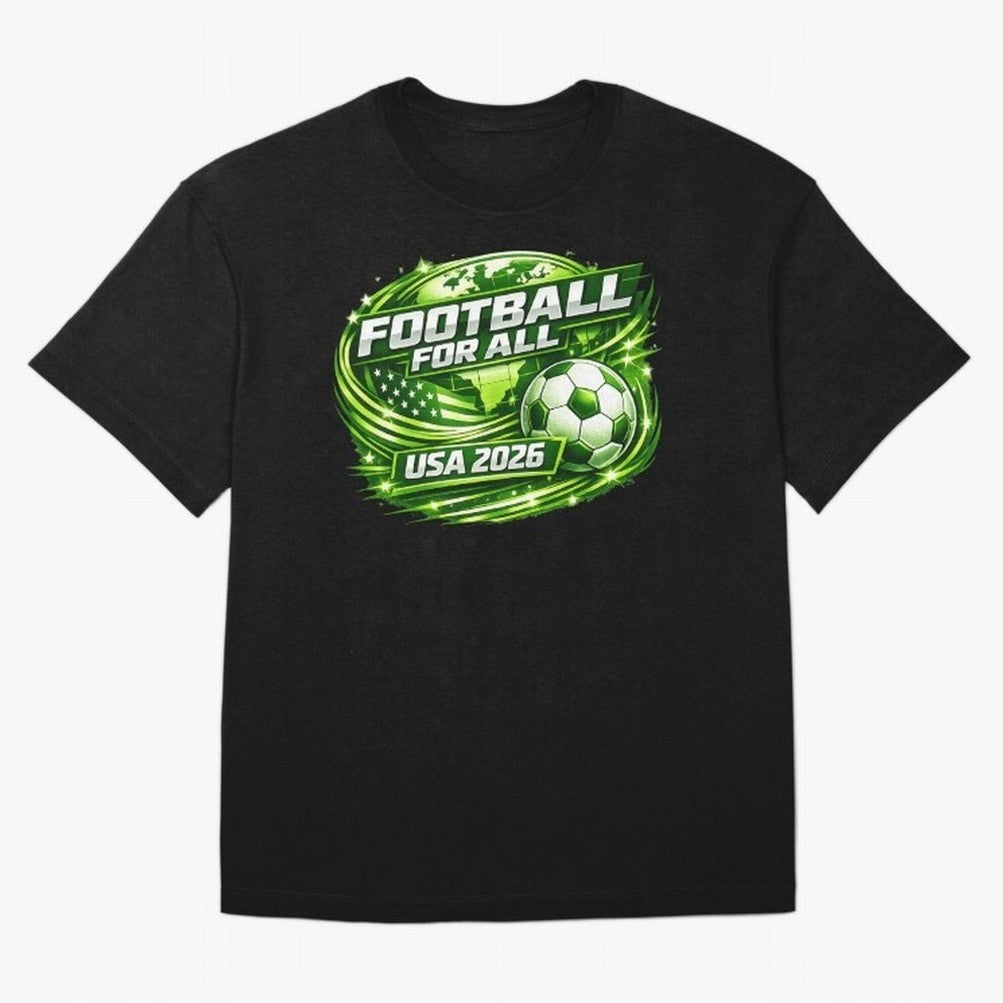 World Cup 2026 Oversized T-Shirt Follow Match Day Hype around FIFA World Cup 2026 USA Canada Mexico, Haaland, France and Portugal, Championship Spirit, Famous Goals, Roaring Crowds and International Football Unity; Made for Collectors Who Enjoy