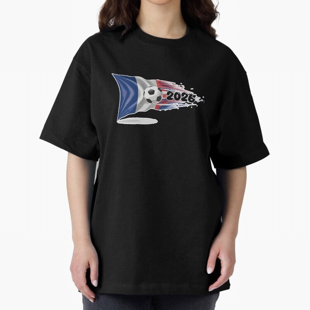 France Soccer 2026 Fan Tee: Bleu-Blanc-Rouge Flag Football Design | Perfect Gift for World Cup Fans! Oversized T-Shirt Celebrate Every Goal in FIFA World Cup 2026 Spirit, Driven by Argentina and Brazil, Cristiano Ronaldo, Champion Mindset, Group