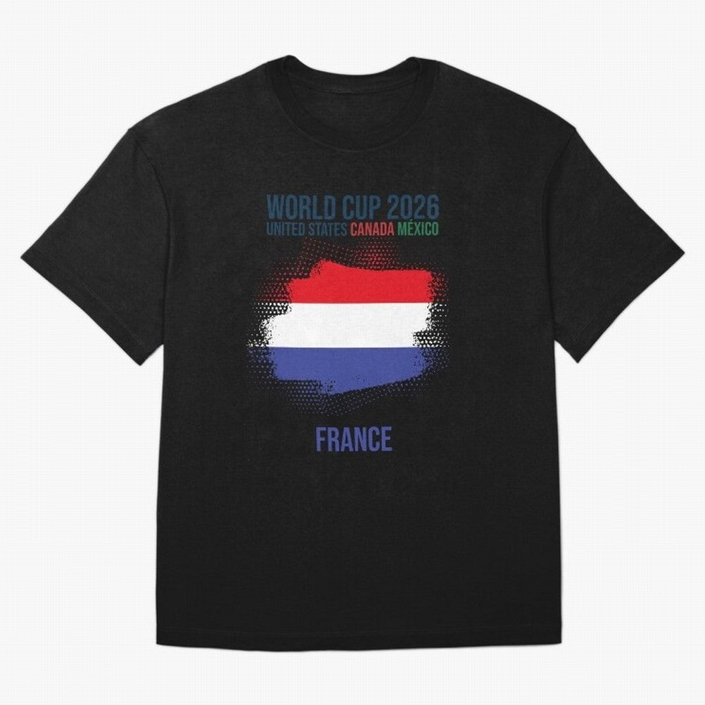 FRANCE WORLD CUP 2026 Oversized T-Shirt Show Championship Spirit for FIFA World Cup 2026 Featuring Haaland and Mbappe, Spain and Netherlands Energy, Fan Favorite Moments, National Team Passion, Big Match Drama and Soccer History; Made for Die Hard