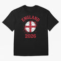 England World Cup 2026 football supporter| St George Cross Football Oversized T-Shirt Relive FIFA World Cup 2026 for Fans of Haaland and France, Bringing Retro Football Energy, Iconic Rivalries, Trophy Chase Drama and Stadium Atmosphere; Great for