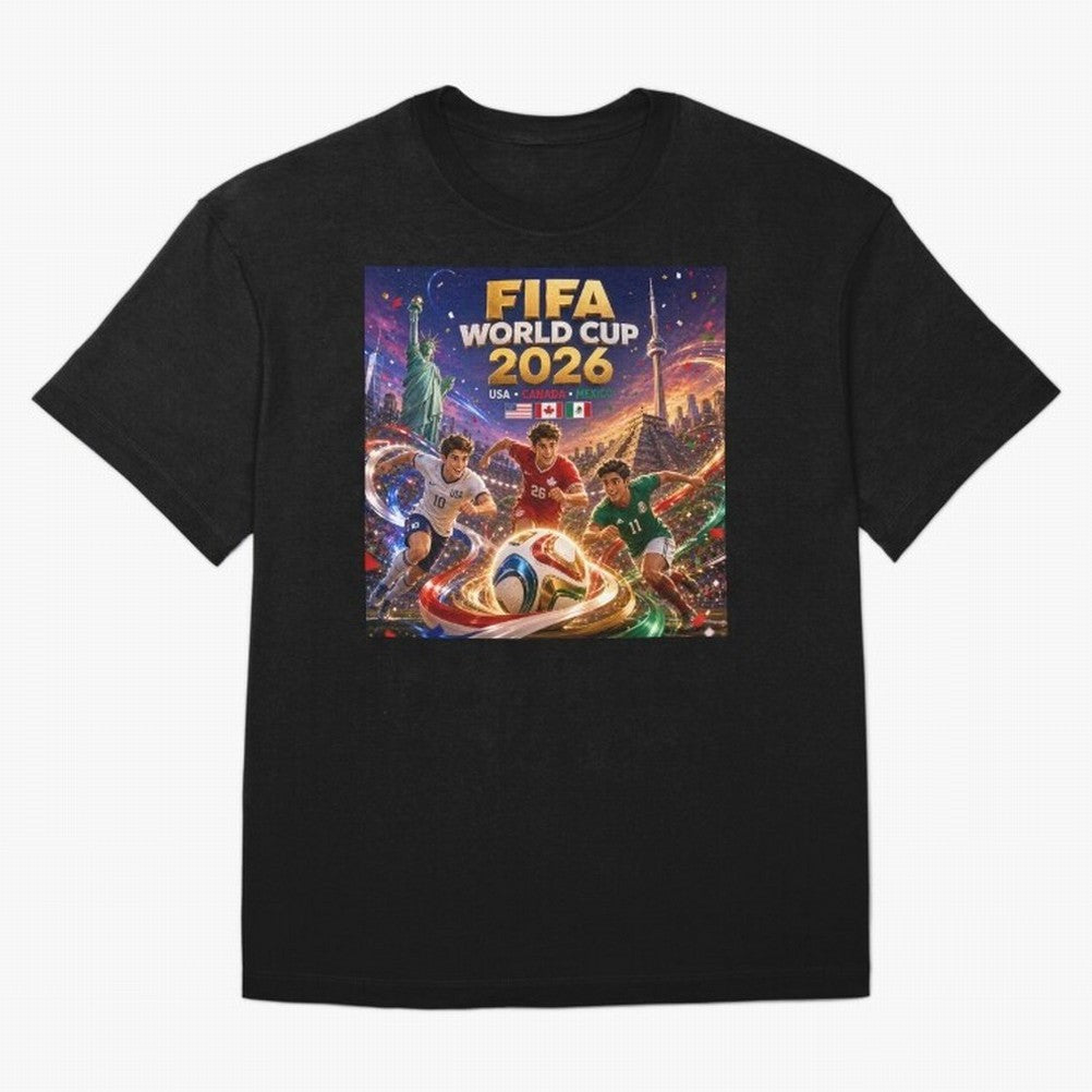 Host Nations Football 2026 #football 2026 Oversized T-Shirt Bring a Vintage Feel to the FIFA World Cup 2026 Journey through Mbappe and Neymar Highlights, France Pride, Championship Spirit, Famous Goals, Roaring Crowds and International Football