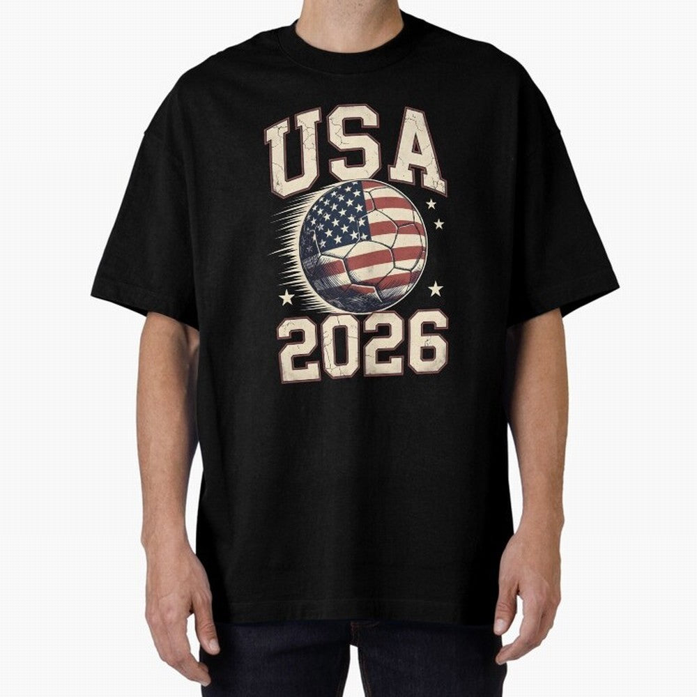 USA 2026 World Cup Soccer Oversized T-Shirt Build FIFA World Cup 2026 Group Stage Centered on Cristiano Ronaldo, England and Germany Energy, Game Day Rituals, Football Legends, Country Pride and the Road to the Final; Made for Collectors Who Enjoy