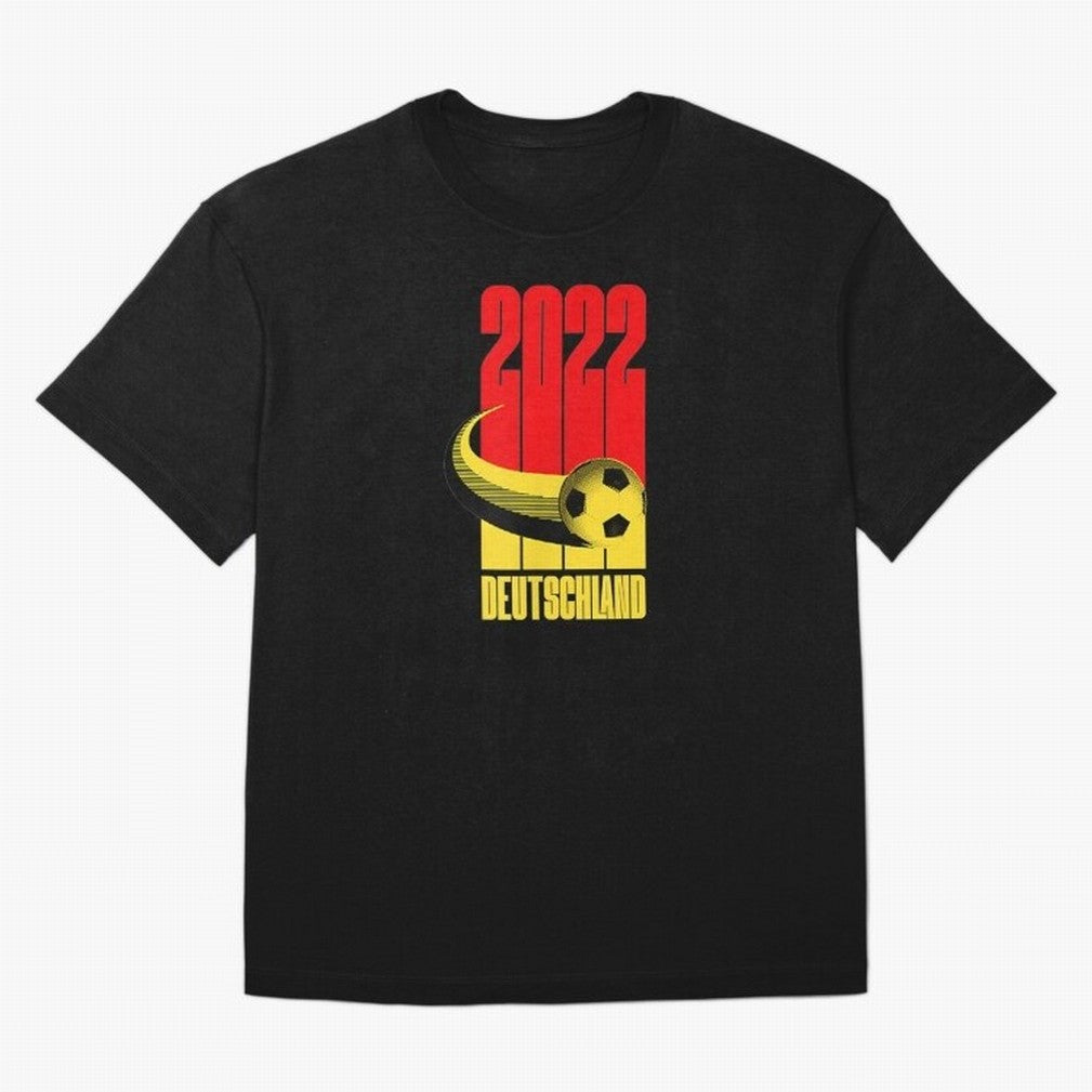 Germany 2022 Football Soccer Graphic Deutschland Oversized T-Shirt Show Up for the Glory of Global Football Passion for FIFA World Cup 2026 USA Canada Mexico, Driven by Neymar, Haaland and Cristiano Ronaldo, England and Germany, Football History,