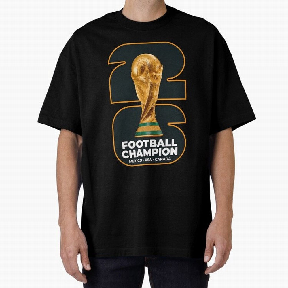 2026 Soccer Tournament Graphic - Football Champion Art Oversized T-Shirt Enjoy Match Day Hype around FIFA World Cup 2026 USA Canada Mexico, CR7 and Messi, France and Portugal, Tournament Hype, Historic Matchups, Family Viewing Parties and Global