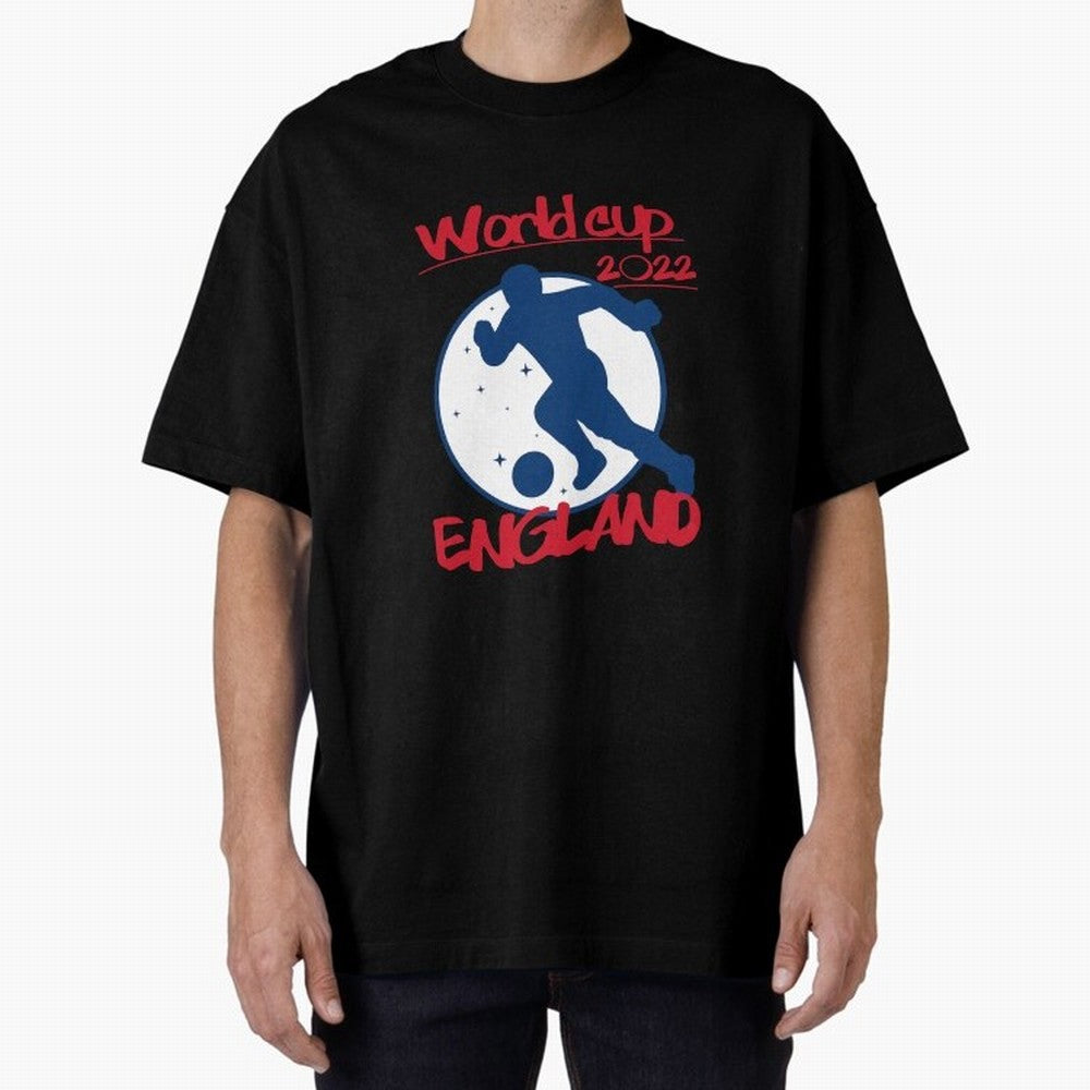 England World Cup 2022 Oversized T-Shirt Carry the Colors and Pride of Match Day Hype around FIFA World Cup 2026 USA Canada Mexico, Messi, Neymar and Mbappe, Portugal, Championship Spirit, Famous Goals, Roaring Crowds and International Football