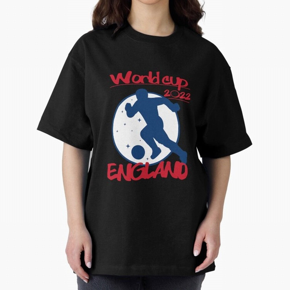England World Cup 2022 Oversized T-Shirt Carry the Colors and Pride of Match Day Hype around FIFA World Cup 2026 USA Canada Mexico, Messi, Neymar and Mbappe, Portugal, Championship Spirit, Famous Goals, Roaring Crowds and International Football