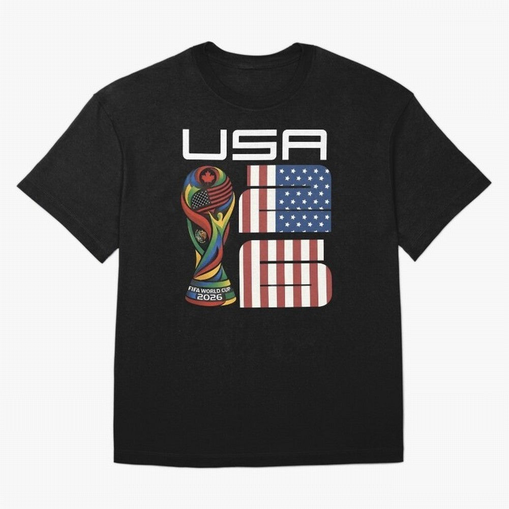 USA World Cup 2026 Host Nation Soccer Design Oversized T-Shirt Show Your Love for Global Football Passion for FIFA World Cup 2026, Made for Haaland and Mbappe, Argentina and Brazil, Tournament Hype, Historic Matchups, Family Viewing Parties and