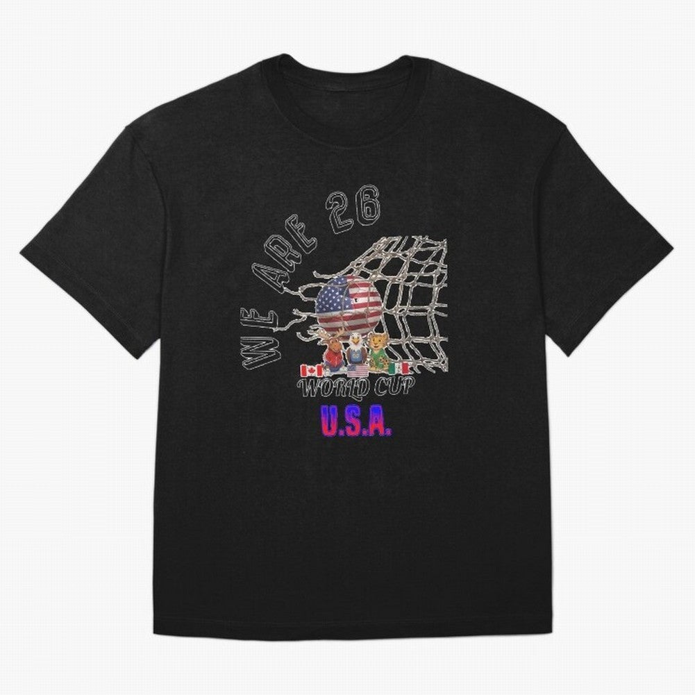 World cup 26 - USA Oversized T-Shirt Stand Out with Spirit from Global Football Passion for FIFA World Cup 2026 USA Canada Mexico, Celebrating Mbappe, Netherlands, Tournament Hype, Historic Matchups, Family Viewing Parties and Global Sports Pride;