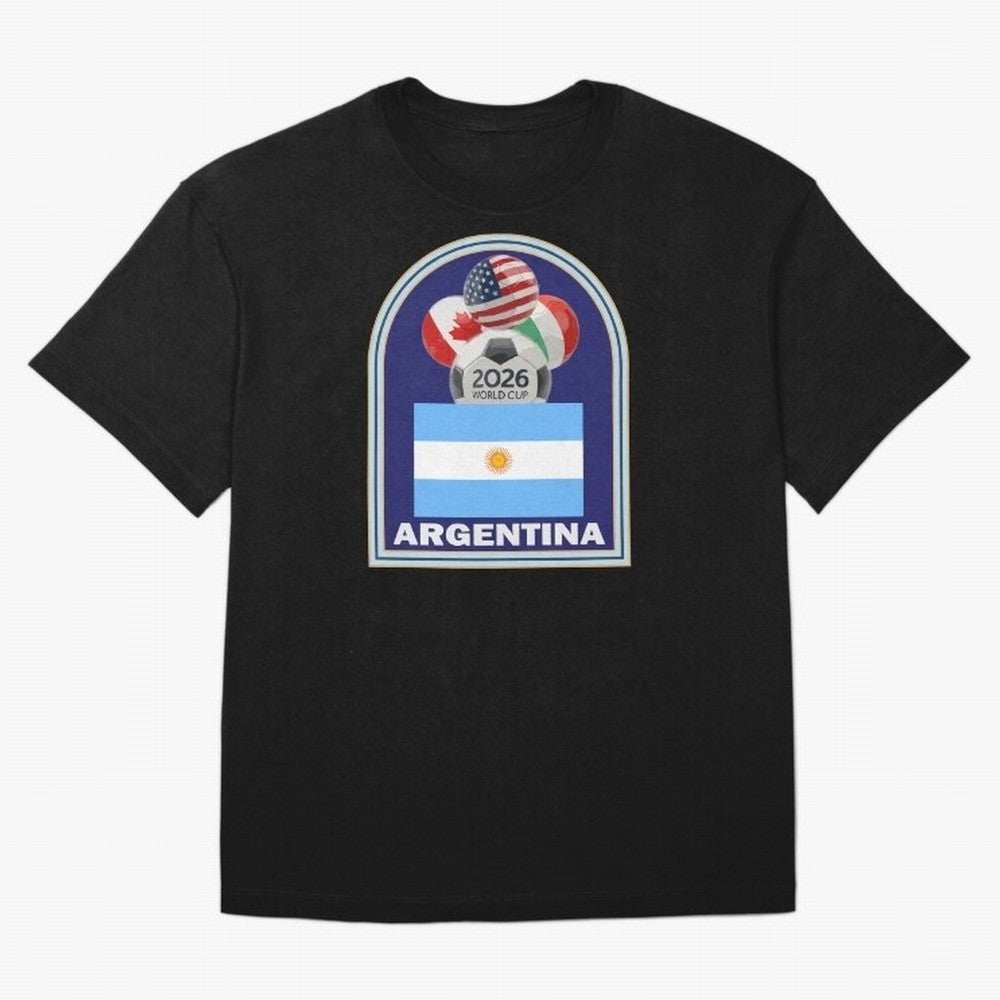 Argentina 2026 Soccer T-shirt Oversized T-Shirt Join the Global Buzz around Global Football Passion for FIFA World Cup 2026, Driven by Neymar, Haaland and Cristiano Ronaldo, England and Germany, Champion Mindset, Group Stage Buzz, Knockout Tension