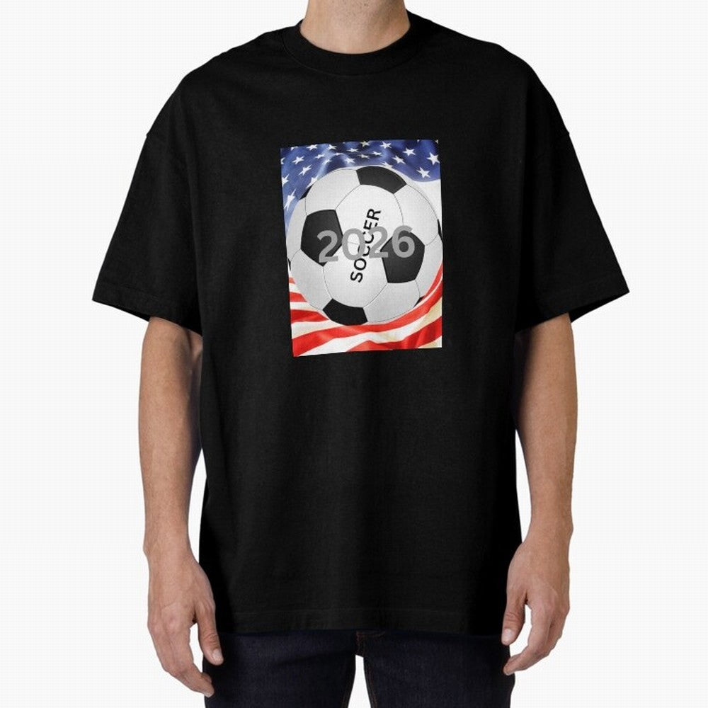 THIS IS SOCCER 2026 Oversized T-Shirt Turn Every Weekend Toward FIFA World Cup 2026 USA Canada Mexico Connected to Haaland and Mbappe, Brazil, Portugal and Argentina Energy, Sports Nostalgia, International Competition, Famous Players and