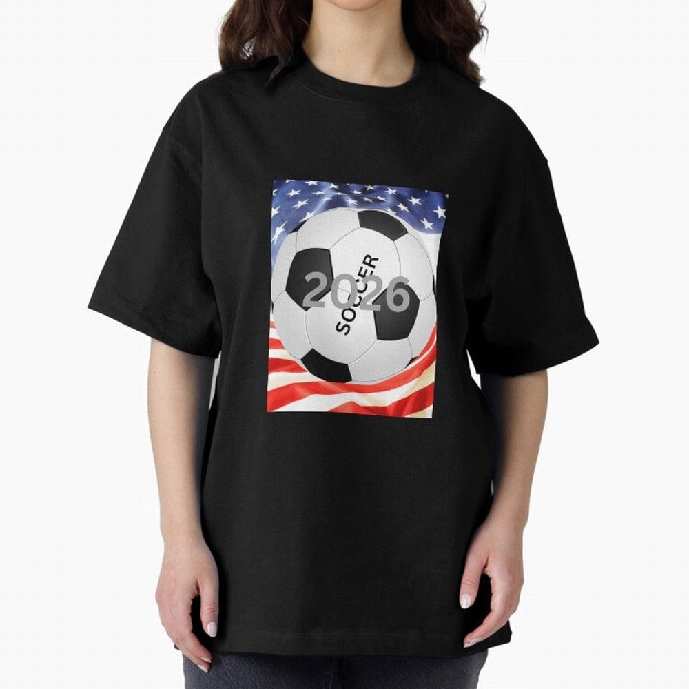 THIS IS SOCCER 2026 Oversized T-Shirt Turn Every Weekend Toward FIFA World Cup 2026 USA Canada Mexico Connected to Haaland and Mbappe, Brazil, Portugal and Argentina Energy, Sports Nostalgia, International Competition, Famous Players and