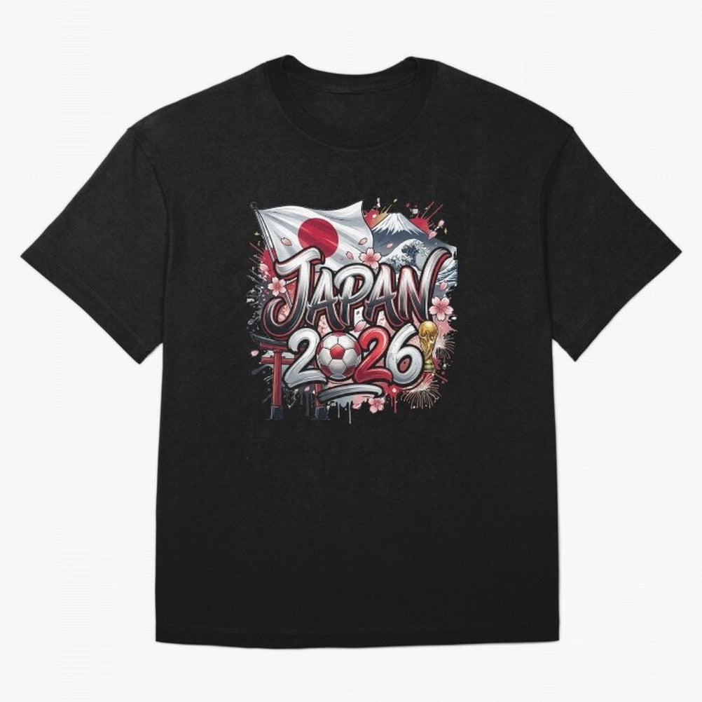 Japan World Cup 2026 Football Legacy Oversized T-Shirt Join Match Day Hype around FIFA World Cup 2026 USA Canada Mexico, Cristiano Ronaldo, Haaland and CR7, England, Championship Spirit, Famous Goals, Roaring Crowds and International Football