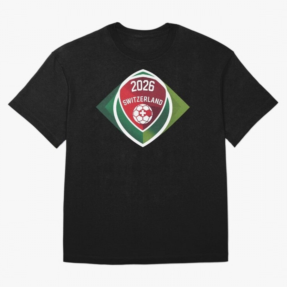 Switzerland 2026 Oversized T-Shirt Make Memories around FIFA World Cup 2026 Group Stage for Fans of Mbappe and Neymar and Argentina, France and Brazil, Bringing Global Supporter Spirit, Legendary Goals, National Colors and Tournament Celebration;