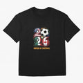 United By Football Soccer Fan Gear 2026 Oversized T-Shirt Keep the Match Day Mood of FIFA World Cup 2026 USA Canada Mexico Spirit, Centered on Brazil, Neymar, Championship Spirit, Famous Goals, Roaring Crowds and International Football Unity;