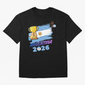 Argentina world cup design Oversized T-Shirt Live for the Drama of Match Day Hype around FIFA World Cup 2026, Messi, Neymar and Mbappe, Brazil, Worldwide Fan Energy, Dramatic Goals, Stadium Lights and Championship Celebrations; Ideal for Fans Who