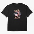 USA Soccer with Red White Blue Stars 2026 Cup T-Shirt_83834283 Oversized T-Shirt Keep the Match Day Mood of Global Football Passion for FIFA World Cup 2026 USA Canada Mexico, with Mbappe, France, Football Festival Excitement, Trophy Ambitions,