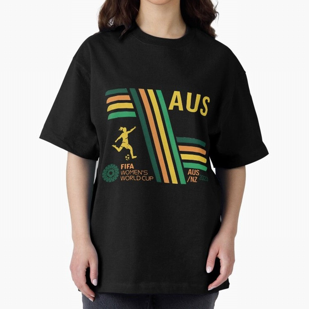 Australia Women's World Cup Oversized T-Shirt Wear the Spirit of the FIFA World Cup 2026 USA Canada Mexico Journey through Cristiano Ronaldo, Haaland and CR7 Highlights, Spain Pride, Retro Football Energy, Iconic Rivalries, Trophy Chase Drama and