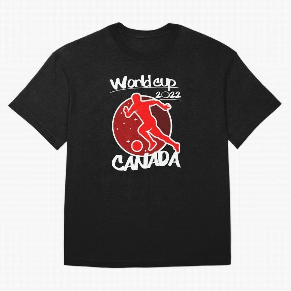 Canada World Cup 2022 Oversized T-Shirt Support Your Favorite Stars during FIFA World Cup 2026 Group Stage for Fans of Messi and Portugal, Bringing Football History, Final Match Energy, Crowd Noise and Once in a Lifetime Moments; Ideal for Fans Who