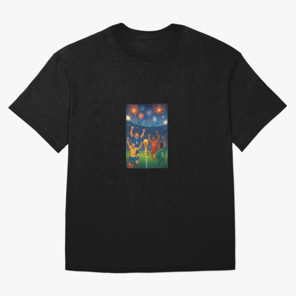 World Cup Oversized T-Shirt Fuel Your Fan Pride for FIFA World Cup 2026 USA Canada Mexico Spirit, Made for Portugal, Messi, Neymar and Mbappe, Supporter Pride, Iconic Celebrations, Legendary Names and Global Match Day Energy; Perfect for Supporters