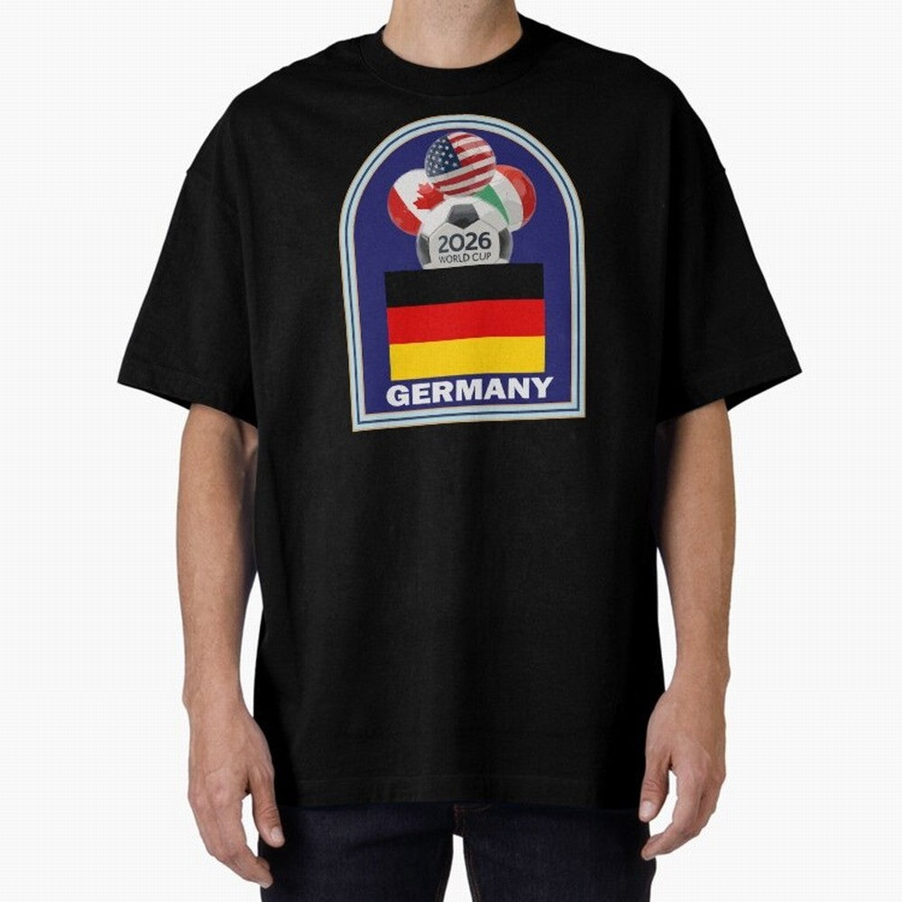 Germany 2026 Soccer T-shirt Oversized T-Shirt Capture Stadium Memories from Match Day Hype around FIFA World Cup 2026, Cristiano Ronaldo, Spain, Football Passion, Legendary Performances, Festival Vibes and Supporter Community; Made for Collectors
