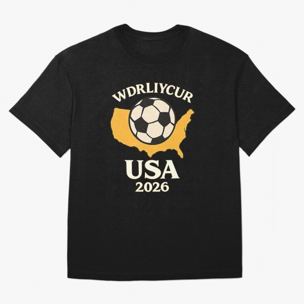 World Cup 2026 USA Soccer Fan T-Shirt Oversized T-Shirt Celebrate Football Dreams Across FIFA World Cup 2026 USA Canada Mexico for Fans of Cristiano Ronaldo and Germany, Bringing Football Passion, Legendary Performances, Festival Vibes and