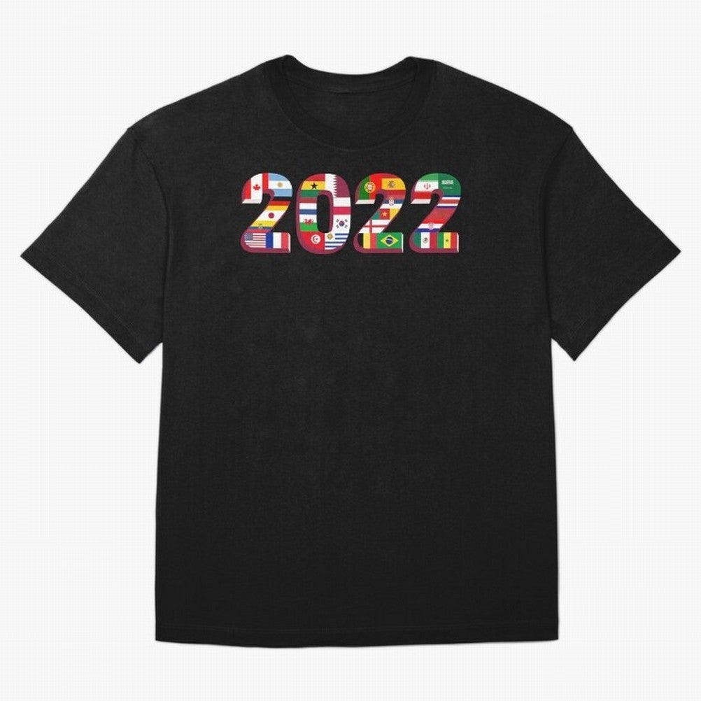 All the 32 Teams that Played in 2022 in Qatar for Football Fans Oversized T-Shirt Wear the Spirit of FIFA World Cup 2026 Filled with Messi and Cristiano Ronaldo, England, France and Netherlands Energy, Stadium Chants, National Pride, Trophy Dreams