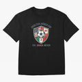 North America United Soccer 2026 Vintage Crest Oversized T-Shirt Stand Proud for FIFA World Cup 2026 USA Canada Mexico for Fans of Neymar, Haaland and Cristiano Ronaldo and Germany, Bringing Game Day Rituals, Football Legends, Country Pride and the