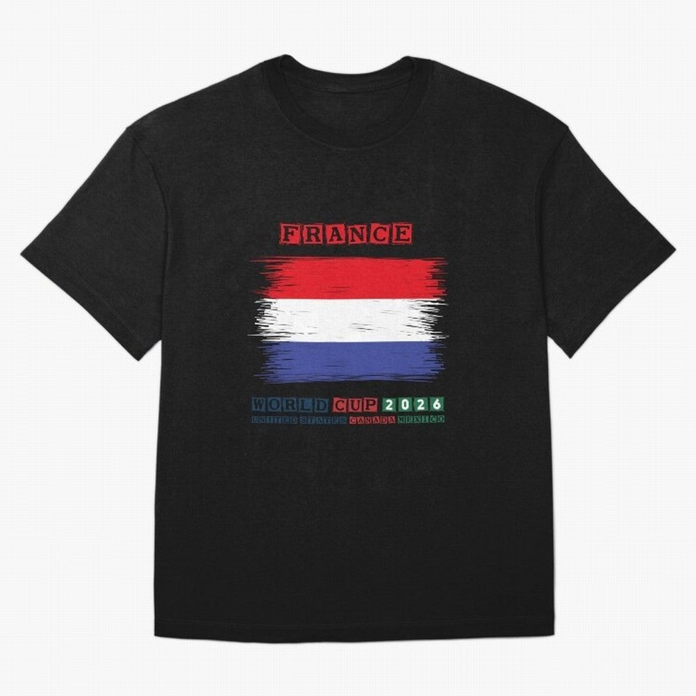 FRANCE WORLD CUP 2026 Oversized T-Shirt Celebrate the Stars of FIFA World Cup 2026 Group Stage Spirit, Filled with Brazil, Portugal and Argentina, Messi, Neymar and Mbappe, Tournament Hype, Historic Matchups, Family Viewing Parties and Global
