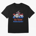 Road to 2026 Netherlands Football - Go Team Holland Soccer Oversized T-Shirt Create FIFA World Cup 2026 USA Canada Mexico Built around Haaland, England, France and Netherlands Energy, Football History, Final Match Energy, Crowd Noise and Once in a