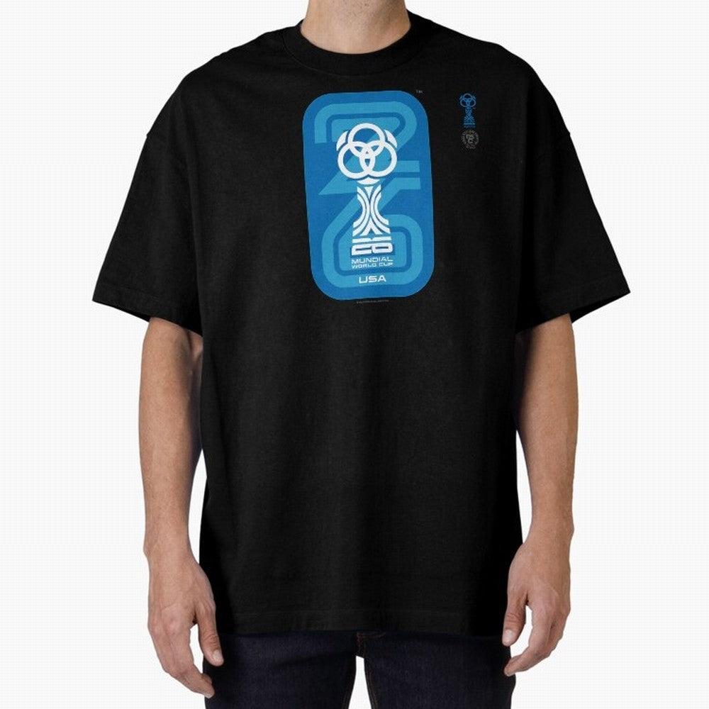 Mundial 26 USA Fan Trophy ¨C Retro Soccer World Cup Inspired Graphic ¨C Modern Football Art Design Oversized T-Shirt Celebrate Rivalries and Pride in Global Football Passion for FIFA World Cup 2026 USA Canada Mexico, Connected to Haaland, Germany,