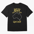 Socceroos World Cup 2022 Qatar Oversized T-Shirt Make the Season About FIFA World Cup 2026 USA Canada Mexico for Fans of Messi and Brazil, Bringing Championship Spirit, Famous Goals, Roaring Crowds and International Football Unity; Ideal for