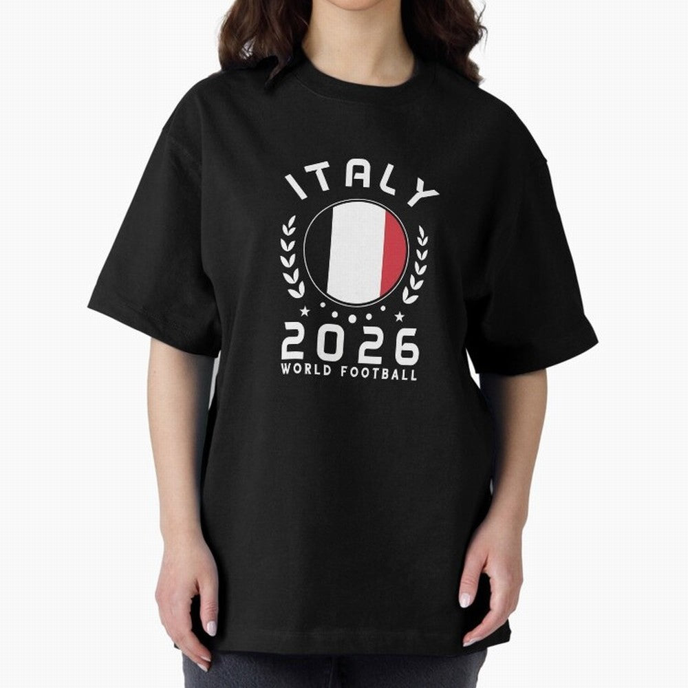 World Cup 2026 Italy Football Fan Italian Supporter T-Shirt_88563599 Oversized T-Shirt Honor Football Greatness during Global Football Passion for FIFA World Cup 2026 Group Stage, Celebrating Neymar, Portugal, Champion Mindset, Group Stage Buzz,
