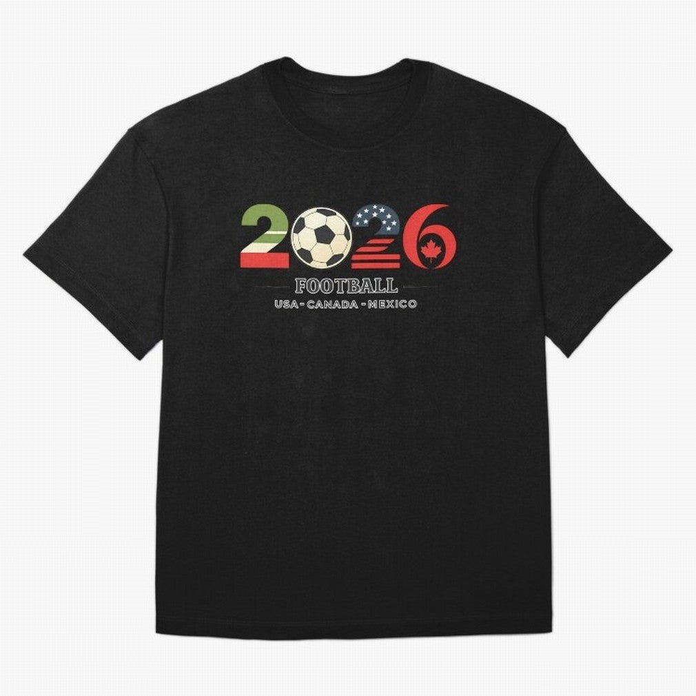 Football 2026 Usa Canada Mexico Oversized T-Shirt Show Your Tournament Heart for Match Day Hype around FIFA World Cup 2026 Group Stage, Cristiano Ronaldo, Portugal, Football History, Final Match Energy, Crowd Noise and Once in a Lifetime Moments;