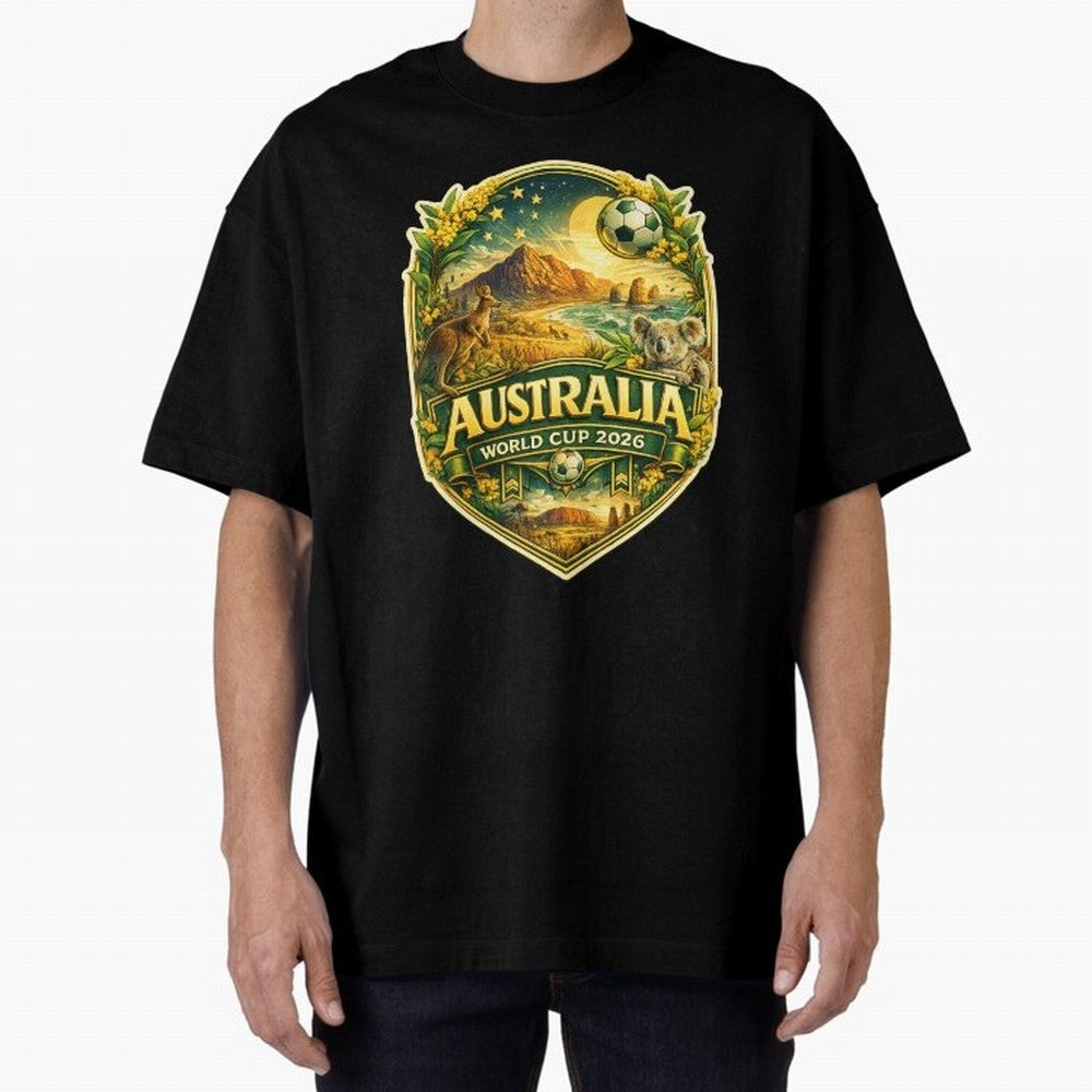 Australia FIFA World Cup 2026 Great Barrier Reef Outback Kangaroo Coast Oversized T-Shirt Celebrate Rivalries and Pride in the FIFA World Cup 2026 USA Canada Mexico Journey through Neymar, Haaland and Cristiano Ronaldo Highlights, Portugal Pride,