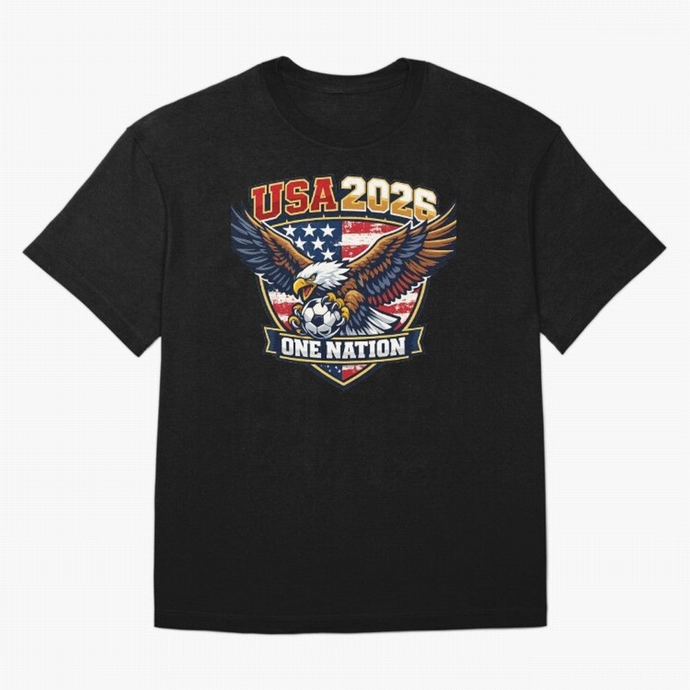 USA Canada Mexico Soccer Cup Oversized T-Shirt Bring Trophy Dreams to FIFA World Cup 2026 Group Stage Spirit, Inspired by Portugal, Haaland, Football Passion, Legendary Performances, Festival Vibes and Supporter Community; Perfect for Fans,