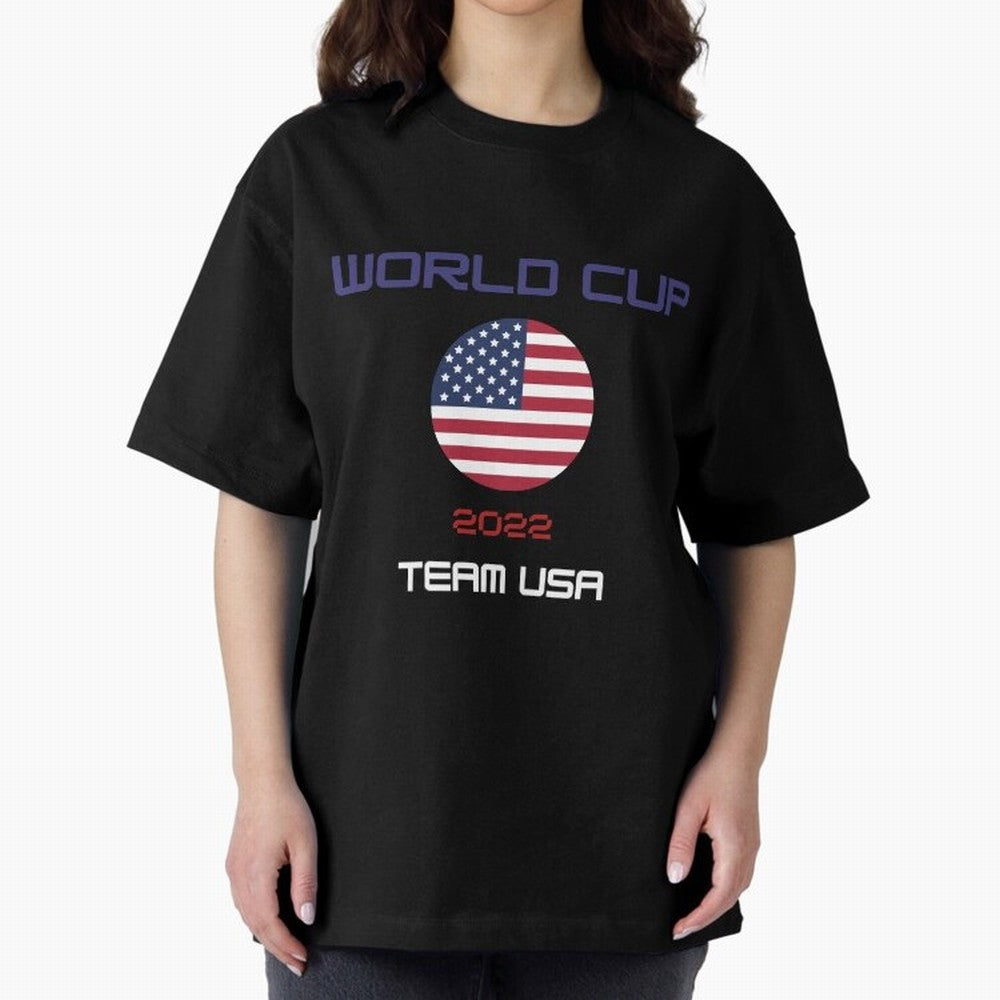 World cup 2022 Team USA Oversized T-Shirt Celebrate National Team Dreams in Global Football Passion for FIFA World Cup 2026, Connected to Messi, Neymar and Mbappe, Portugal, Spain and Germany, Football Passion, Legendary Performances, Festival