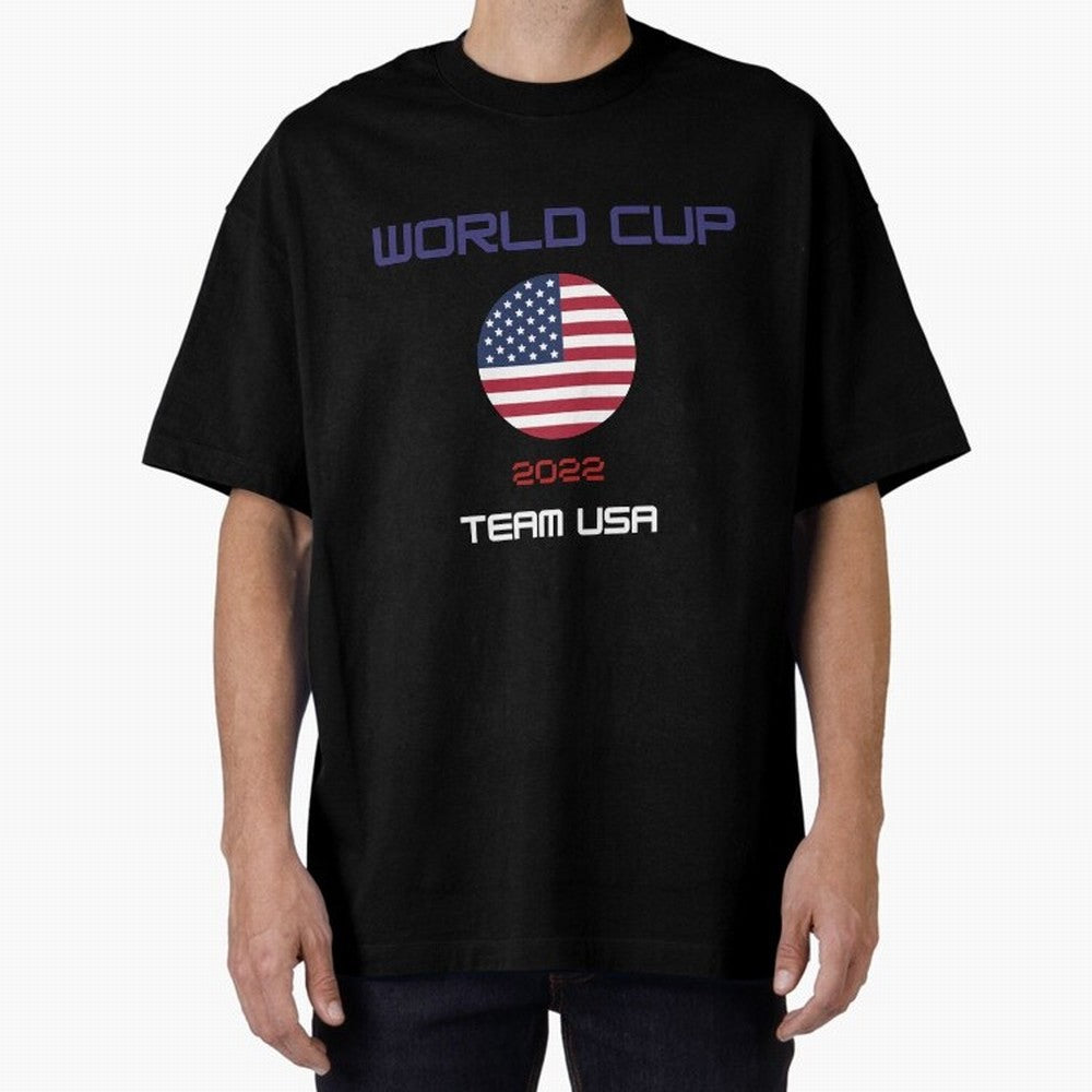 World cup 2022 Team USA Oversized T-Shirt Celebrate National Team Dreams in Global Football Passion for FIFA World Cup 2026, Connected to Messi, Neymar and Mbappe, Portugal, Spain and Germany, Football Passion, Legendary Performances, Festival