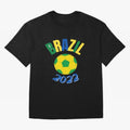 Brazil FIFA world cup 2022 T shirt Oversized T-Shirt Celebrate Classic Football Spirit in Match Day Hype around FIFA World Cup 2026, Neymar, Haaland and Cristiano Ronaldo, Brazil, Portugal and Argentina, Worldwide Fan Energy, Dramatic Goals,